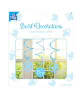 Decoratie Swirl Het Is Een Jongen 3st